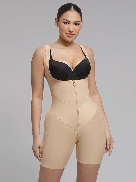 Wholesale U-Shaped Chest Support Waist Control Peach Butt Post Surgery Full Body Shapewear