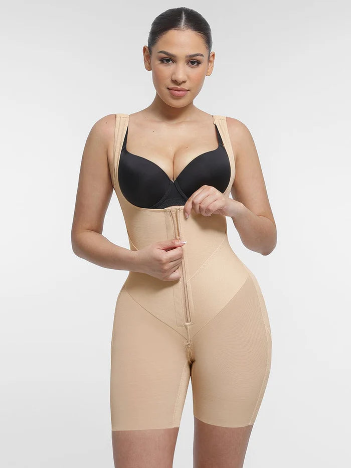 Wholesale U-Shaped Chest Support Waist Control Peach Butt Post Surgery Full Body Shapewear