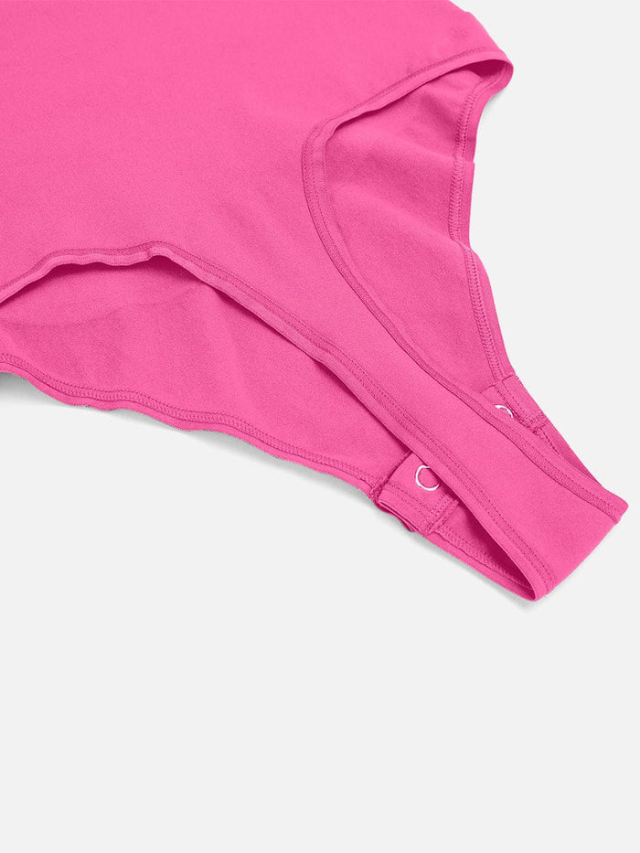 Wholesale Seamless Long Sleeve Chest Support Tummy Control Thong Bodysuit