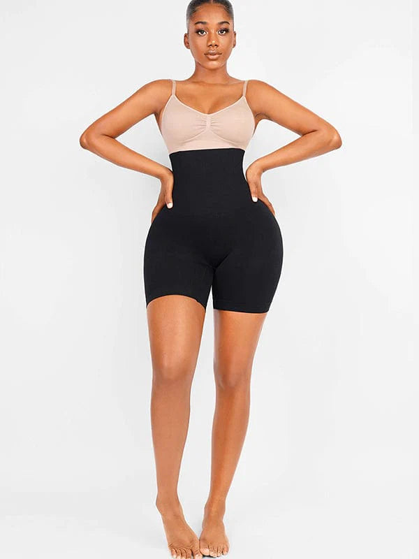 Wholesale Seamless Double-Layer Tummy Panel 4 Steel Bones Shapewear Shorts
