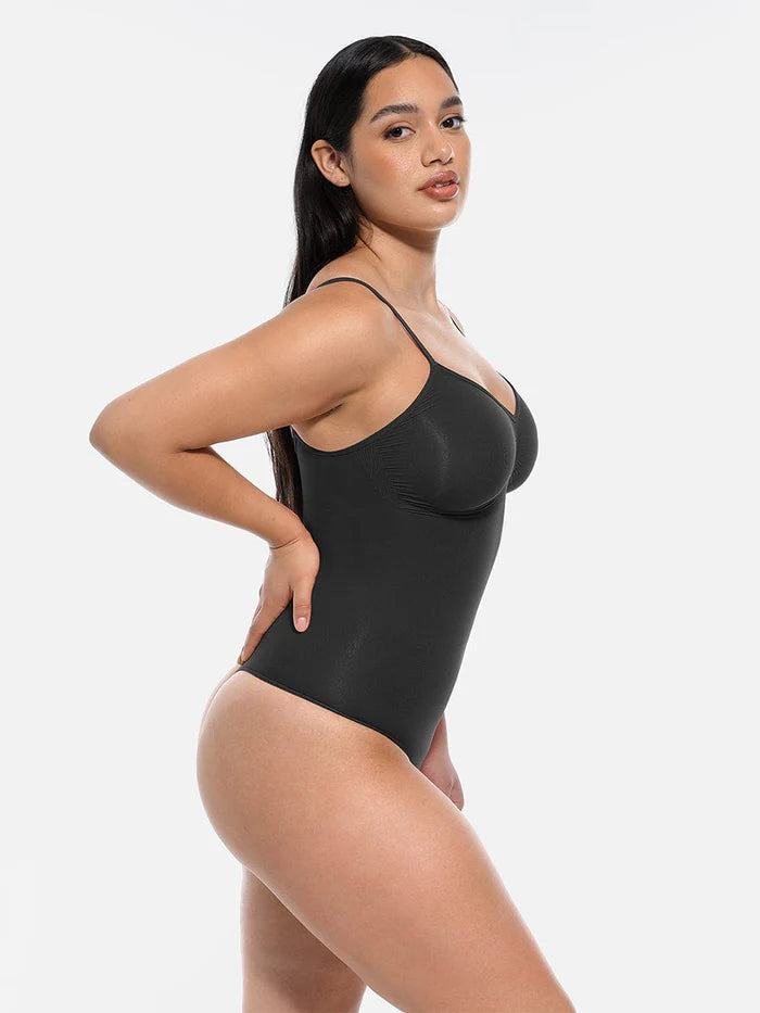 Wholesale Seamless Scultp Covered Bust Jumpsuit Thong Bodysuit