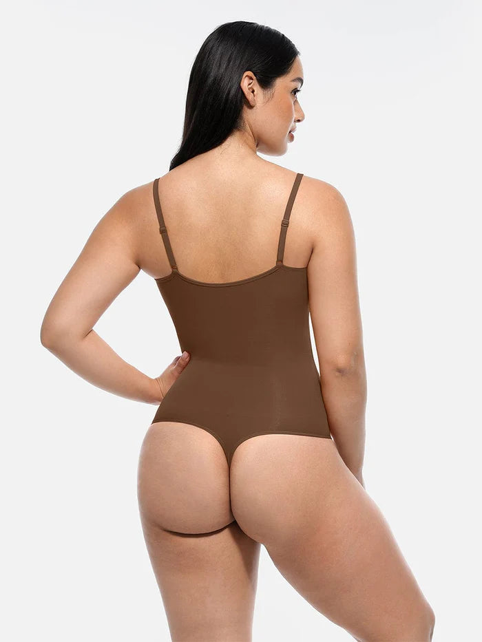 Wholesale Seamless Scultp Covered Bust Jumpsuit Thong Bodysuit