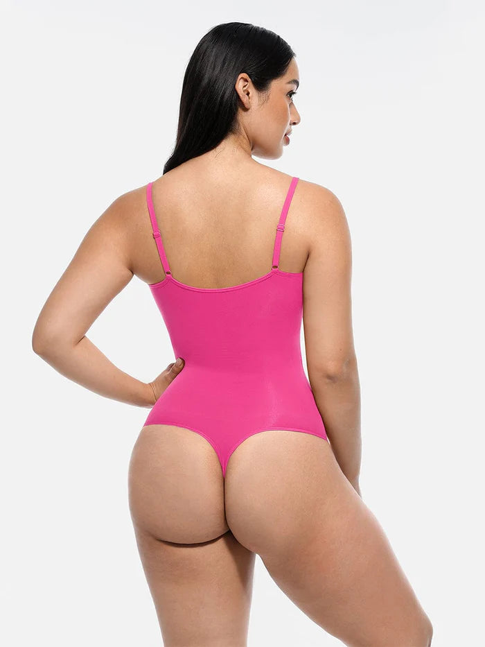 Wholesale Seamless Scultp Covered Bust Jumpsuit Thong Bodysuit