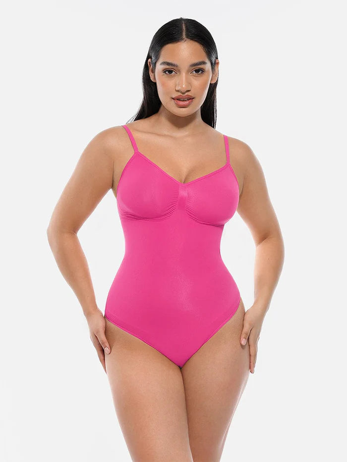 Wholesale Seamless Scultp Covered Bust Jumpsuit Thong Bodysuit