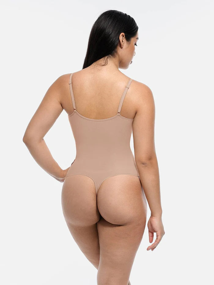 Wholesale Seamless Scultp Covered Bust Jumpsuit Thong Bodysuit
