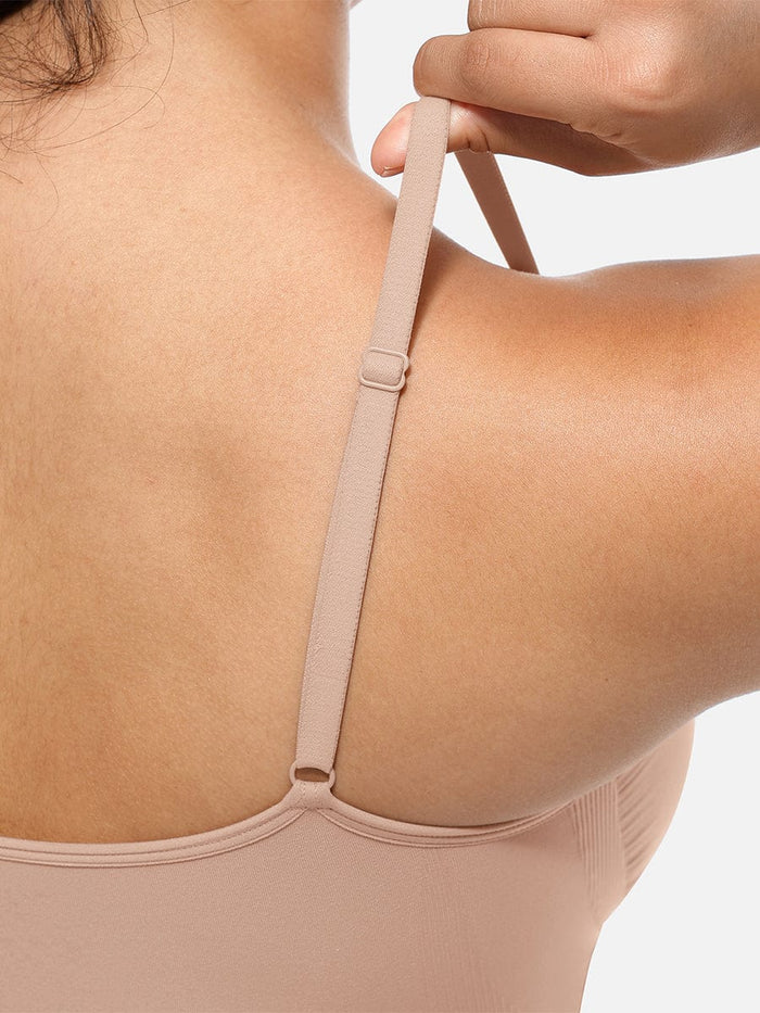 Wholesale Seamless Scultp Covered Bust Jumpsuit Thong Bodysuit