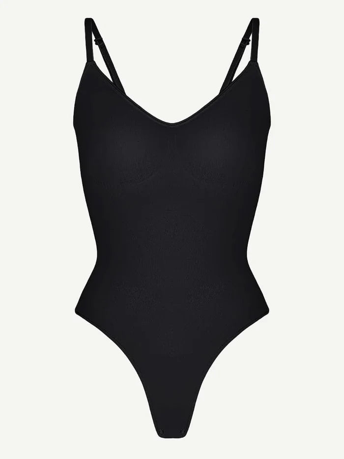 Wholesale Seamless Scultp Covered Bust Jumpsuit Thong Bodysuit