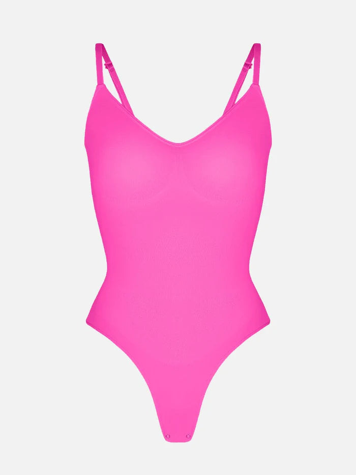 Wholesale Seamless Scultp Covered Bust Jumpsuit Thong Bodysuit